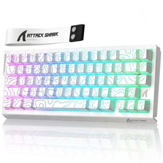 Tastiera ATTACK SHARK X68HE Gaming Magnetica 60% RGB PBT USB-C