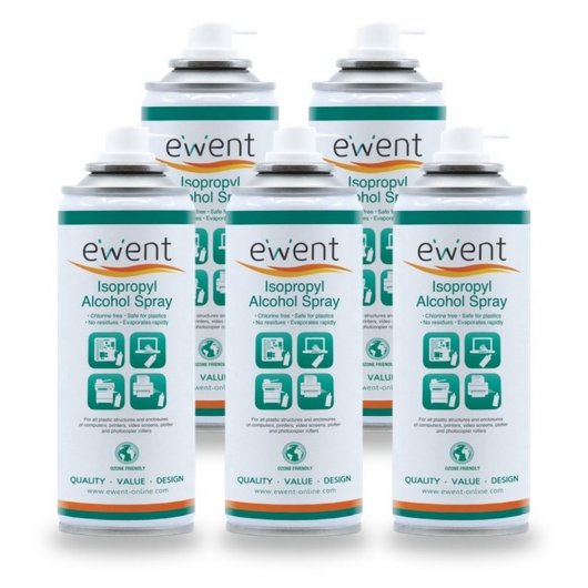 Ewent Pulverizador de Alcohol Isopropílico 200ml Pack 5 Unidades