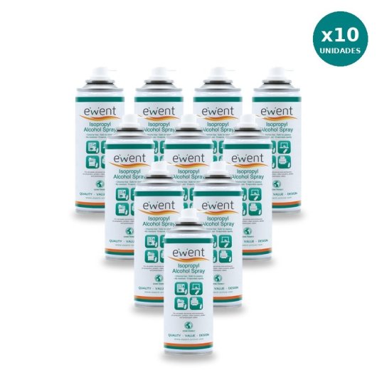 Ewent Pulverizador de Alcohol Isopropílico 200ml Pack 10 Unidades