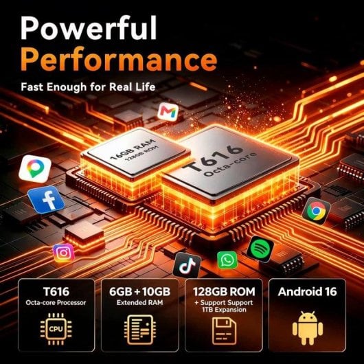 Cubot KingKong ES Pro 4G 6 GB 6,56" 128 GB Negro batería 5100 mAh