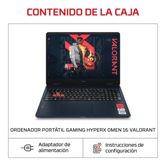 Portátil HP HyperX OMEN 16 16" AMD Ryzen 9 8940HX 24GB 1TB SSD RTX 5070 Sem Sistema Operativo