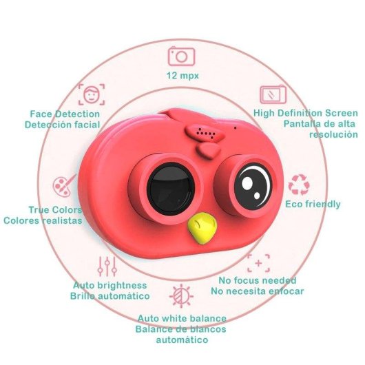 Fotocamera Bambini Dam Electronics Pajarito Full HD 1080p 12MP Touch