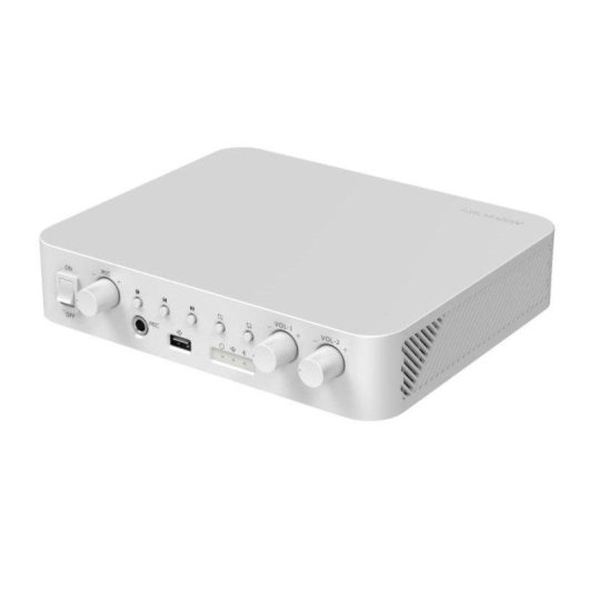 Amplificatore Hikvision 60 W Bluetooth USB RCA 2 zone bianco