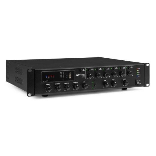 Amplificador Power Dynamics PMP240 240 W Bluetooth Radio por Internet RCA 6 zonas