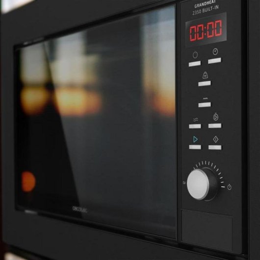 Micro-ondes Cecotec GrandHeat 2350 23L 900W Noir avec Grill et Ampoule Intelligente