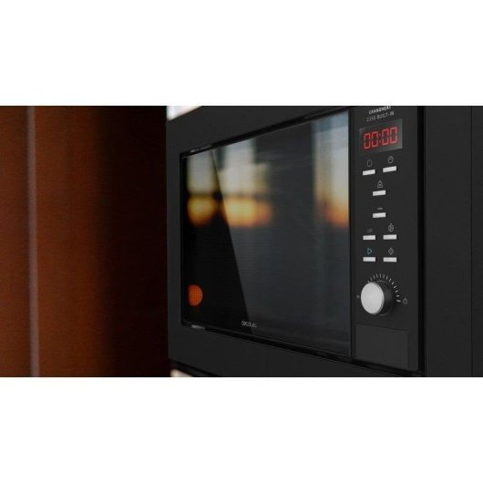 Micro-ondes Cecotec GrandHeat 2350 23L 900W Noir avec Grill et Ampoule Intelligente