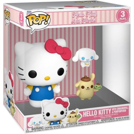 Figura Funko POP Jumbo Hello Kitty Cinnamoroll Pompompurin 3 Pack