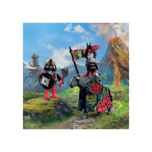 Playmobil Knights Leader Chevalier Dragon 72118 25 pièces