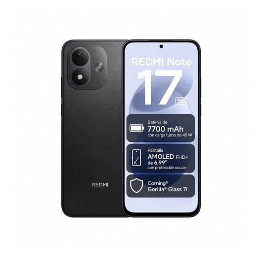 Xiaomi REDMI Note 17 5G 8 Go 256 Go 6,99" Noir