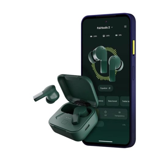 Fairphone Fairbuds 2 kabellose Bluetooth-In-Ears mit Geräuschunterdrückung, grün