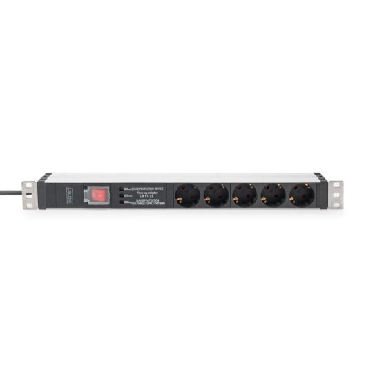Multipresa Digitus DN-95433 5 prese con interruttore e protezione