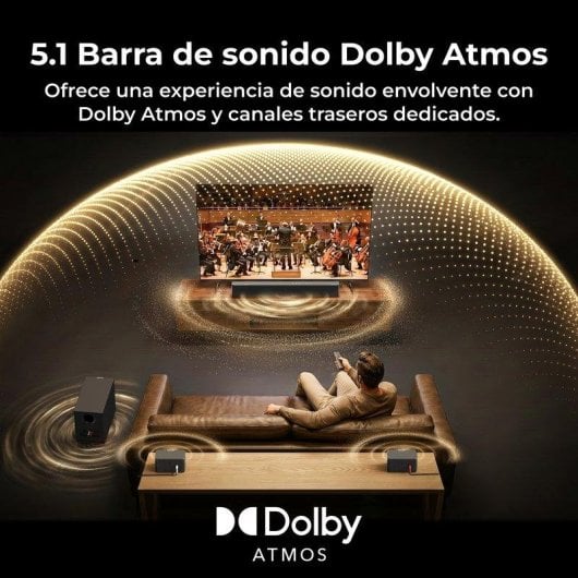 Barra de sonido Ultimea Poseidon R5T 5.1 Bluetooth HDMI eARC Dolby Atmos