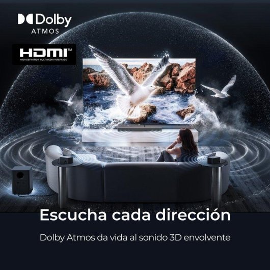 Barra de Sonido Ultimea Poseidon M100 7.1 HDMI eARC Bluetooth Dolby Atmos