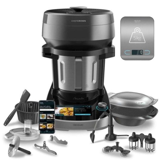 Robot de Cocina Cecotec Mambo CooKing Unique Multifunción  +  Báscula de Cocina Cecotec CookControl 8000
