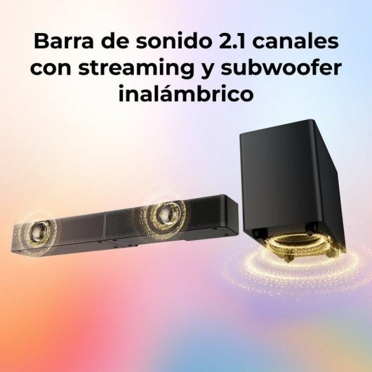 Barra de som Ultimea Poseidon M30 Stream 2.1 Bluetooth Wi-Fi HDMI ARC AirPlay 2