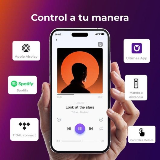Barra de som Ultimea Poseidon M30 Stream 2.1 Bluetooth Wi-Fi HDMI ARC AirPlay 2