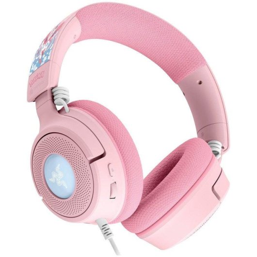 Auricolari Razer Kraken V4 X con cavo USB Gaming RGB Sylveon Rosa e Blu