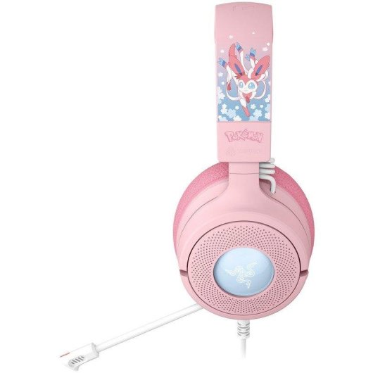 Auricolari Razer Kraken V4 X con cavo USB Gaming RGB Sylveon Rosa e Blu