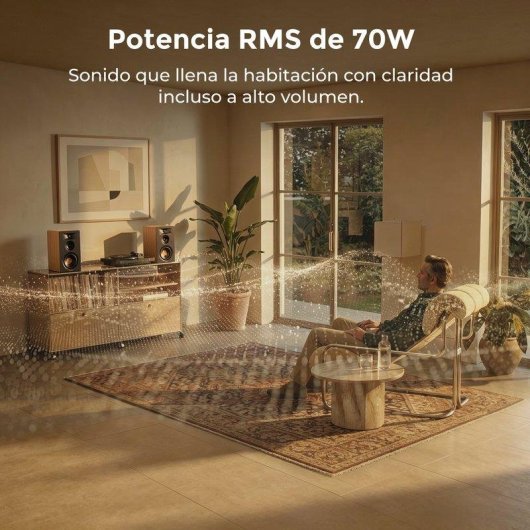 Enceintes bibliothèque Ultimea 3 voies, HDMI, Bluetooth, 70 W, Auracast