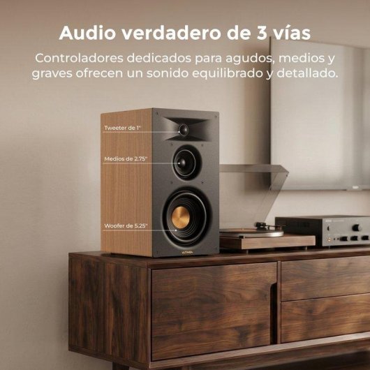 Enceintes bibliothèque Ultimea 3 voies, HDMI, Bluetooth, 70 W, Auracast