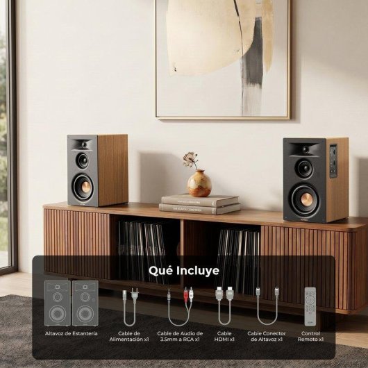 Enceintes bibliothèque Ultimea 3 voies, HDMI, Bluetooth, 70 W, Auracast