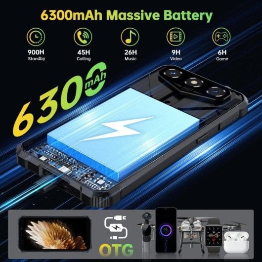 Oukitel G3 4G 4 GB 64 GB 6" Preto
