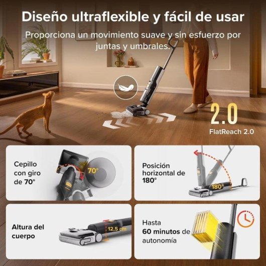 Aspiradora-fregona sin cable Roborock F25 BX Gen 2 20.000 Pa 180°