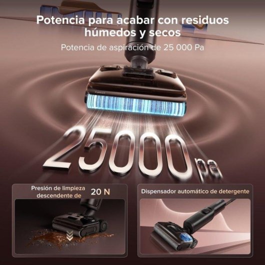 Aspirador Robô com Mopa Roborock F25 Pro Turbo Combo 5 em 1 25.000 Pa