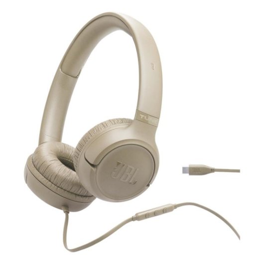 Casque JBL Tune 530C filaire USB-C avec micro, beige