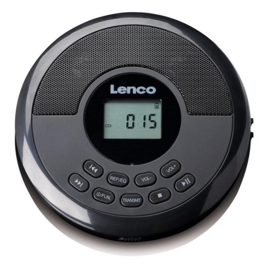 Leitor de CD portátil Lenco CD-340BK Bluetooth AUX DAB+/FM preto