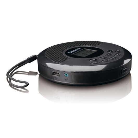 Leitor de CD portátil Lenco CD-340BK Bluetooth AUX DAB+/FM preto