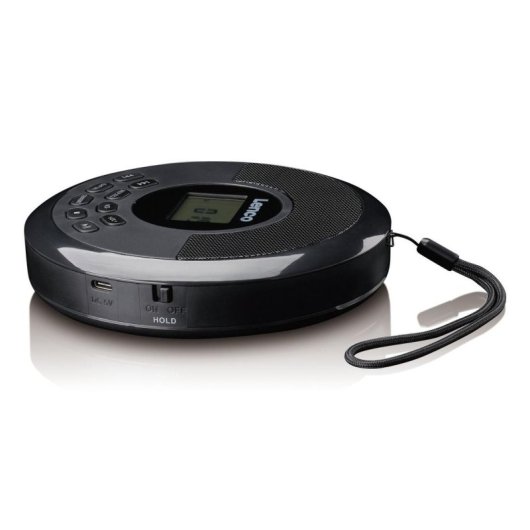 Leitor de CD portátil Lenco CD-340BK Bluetooth AUX DAB+/FM preto