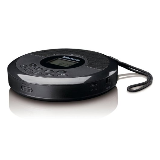 Leitor de CD portátil Lenco CD-340BK Bluetooth AUX DAB+/FM preto