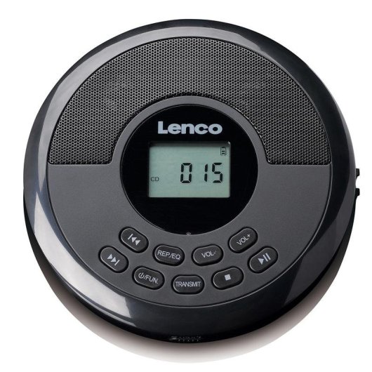 Leitor de CD portátil Lenco CD-340BK Bluetooth AUX DAB+/FM preto