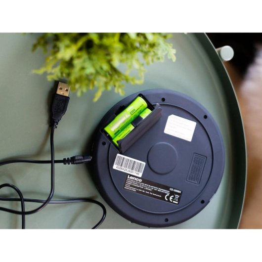 Reproductor CD/MP3 Lenco CD-300BK Portátil Bluetooth 5.3 Pantalla LCD Negro