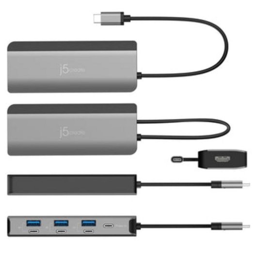 Hub j5create JCD362 Slim 8-in-1 USB-C HDMI 4K144