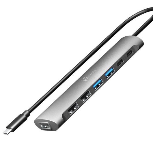 j5Create USB-C-Hub mit 7 Ports und 5 Gbit/s