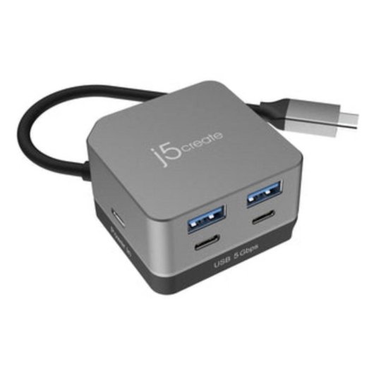USB-C Hub Cube Plus 6 in 1 HDMI 4K 144 Hz Grau