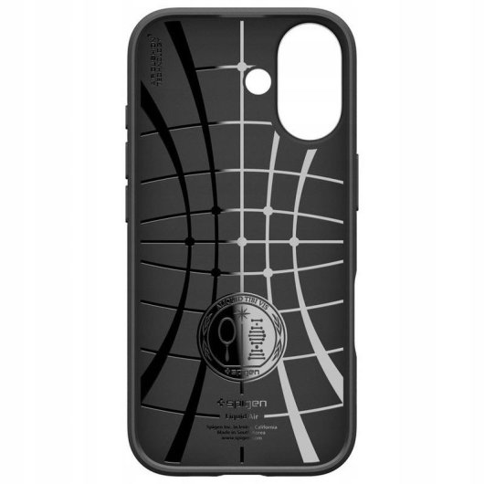 Capa Spigen Liquid Air em TPU preta antichoque para iPhone 17