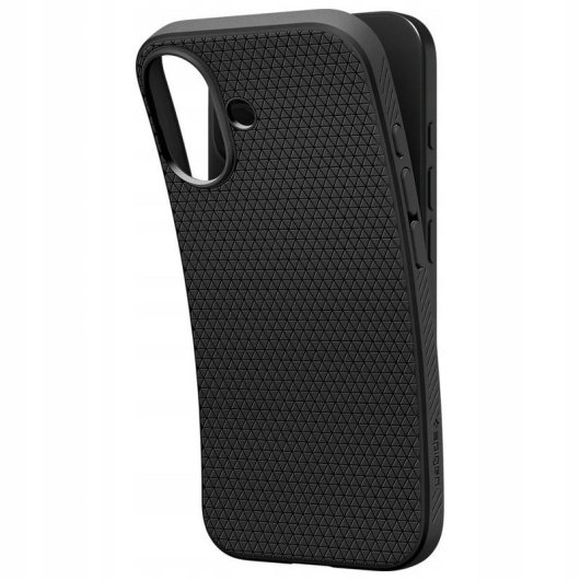 Capa Spigen Liquid Air em TPU preta antichoque para iPhone 17
