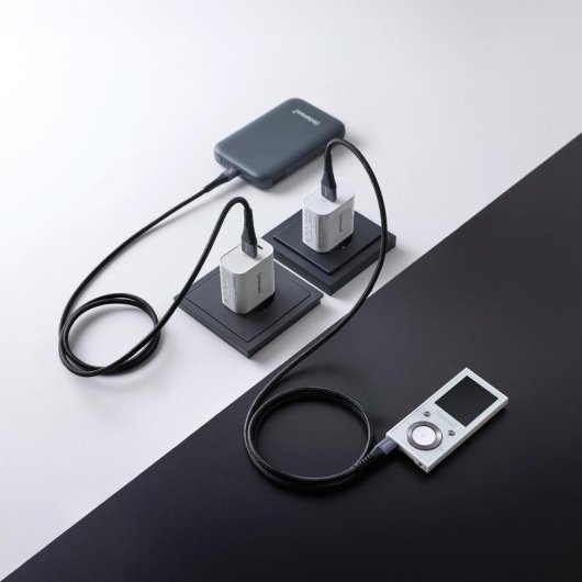 Câble USB Intenso A60C 2m Charge Rapide Tressé Pack Double