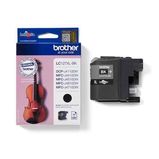 Cartucho de tinta Brother LC127XLBK Alto rendimento