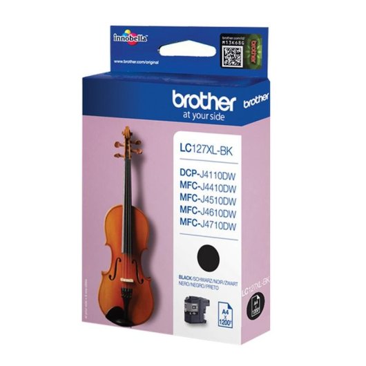 Cartucho de tinta Brother LC127XLBK Alto rendimento