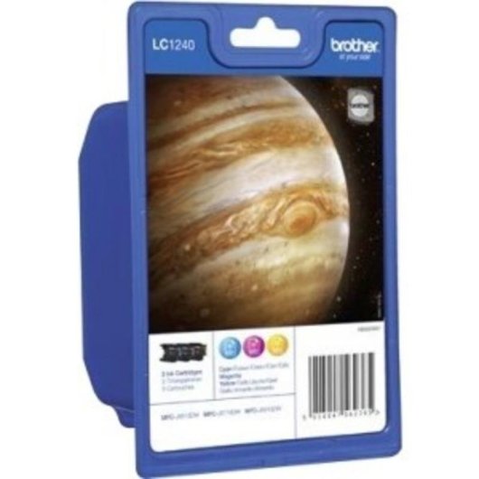Cartucho de tinta Original Brother LC-1240RBWBP Pack 3