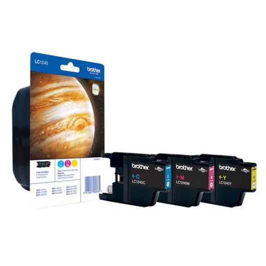 Cartucho de tinta Original Brother LC-1240RBWBP Pack 3