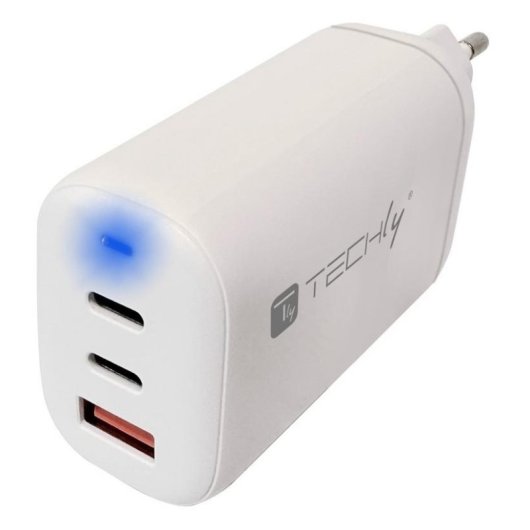 Caricatore Techly IPW-USB-65W2C1A 65 W Power Delivery 2x USB-C + USB-A