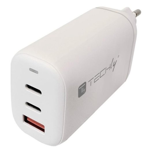 Caricatore Techly IPW-USB-65W2C1A 65 W Power Delivery 2x USB-C + USB-A