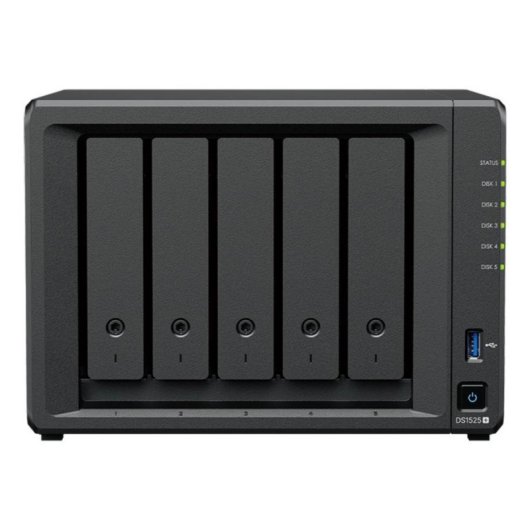 Synology DiskStation DS1525neo+ NAS 5 Einschübe 4 GB 2,5 GbE ohne Festplatten