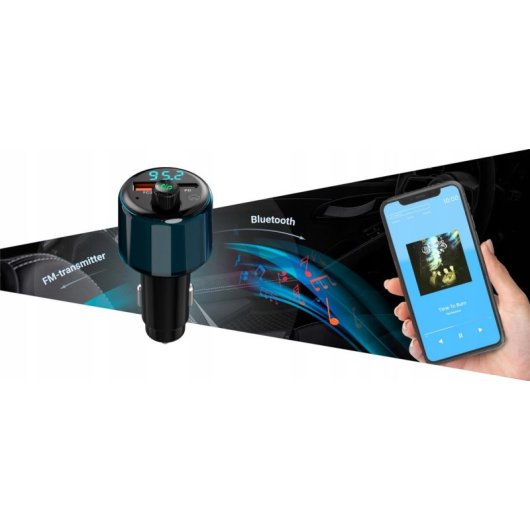Transmissor FM NAVITEL BHF05 MAX Bluetooth 5.3 USB-C 30W USB-A 18W