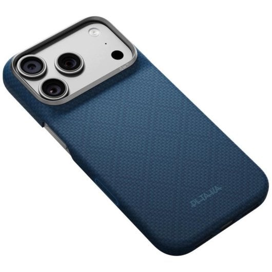 Funda para móvil Pitaka Edge Case Argyle azul MagSafe para iPhone 17 Pro y iPhone 18 Pro